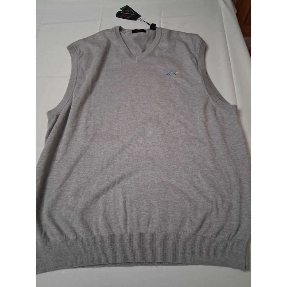 2 Greg Norman Shark Sweater Vests ThermoLite Eco Mode Mens Size XXXL 3X New NWT - Picture 14 of 16